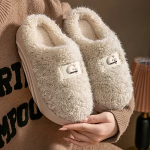 Fuzzy Fur Women's Slippers Indoor Winter Luxury Designer Woman Shoes Home Flat Casual Elegant Platform Footwear Soft Sole Warm