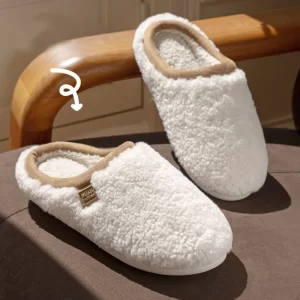 Casual Women's Slippers Winter Luxury Designer Woman Shoes Fashion Plush Indoor Flats Fuzzy Fur Slides House Soft Sole Elegant